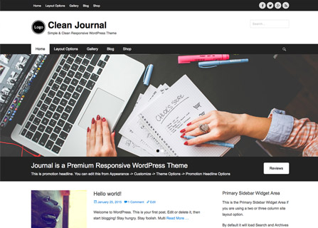 Clean Journal WordPress Theme