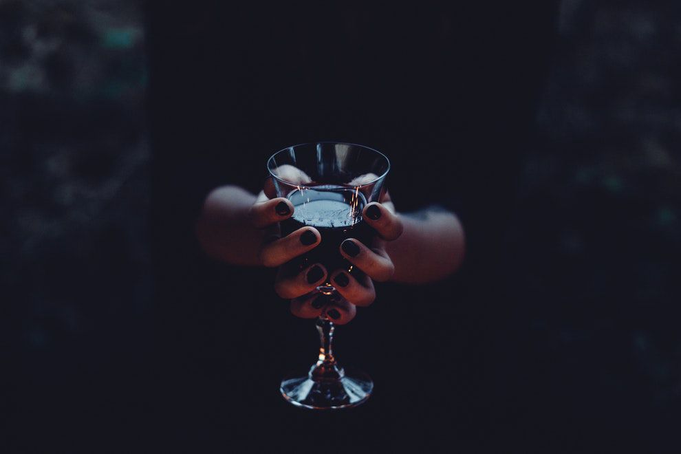 Wine Glass & Hands