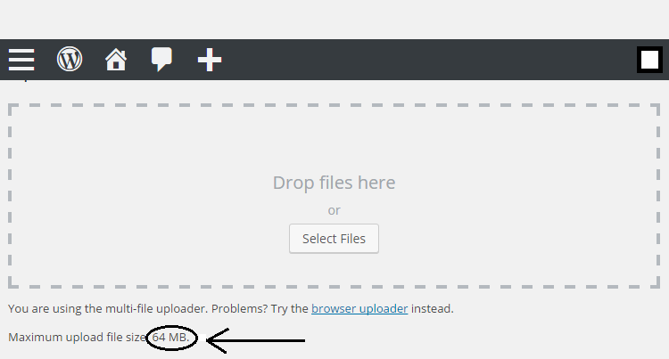 increase maximum file upload size in WordPress 