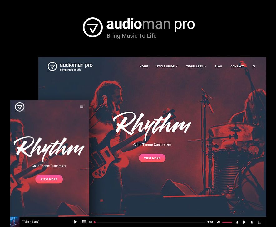 Audioman Pro Theme Screenshot