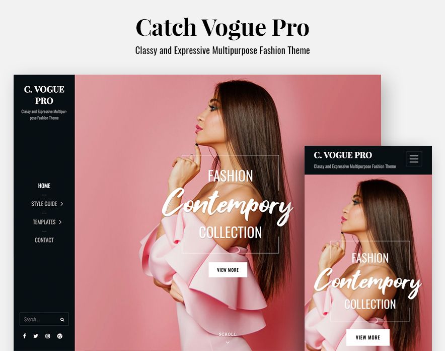 Fashion Vogue Theme Multipurpose Our Pro New - WordPress Catch