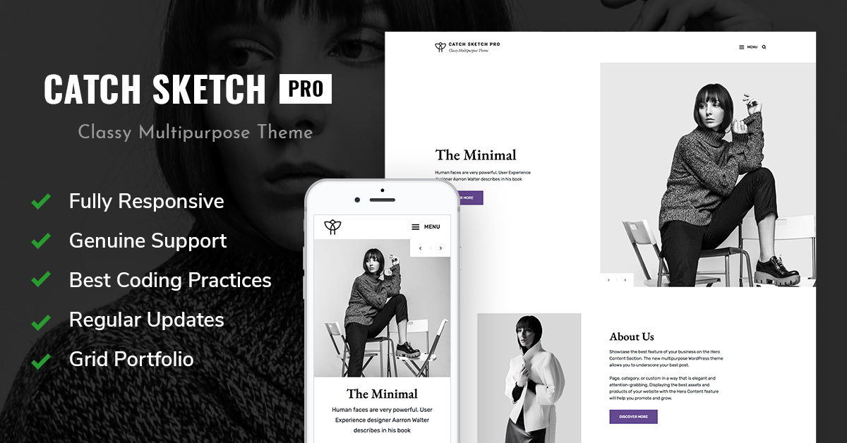 Catch Sketch Pro is a Clean and responsive premium WordPress theme
