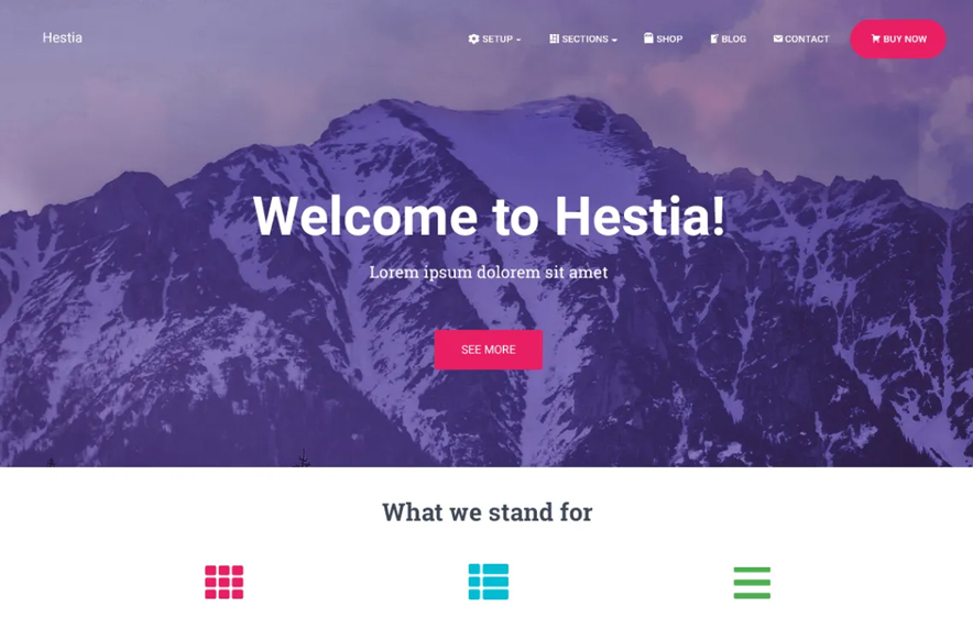Hestia Free WordPress Theme