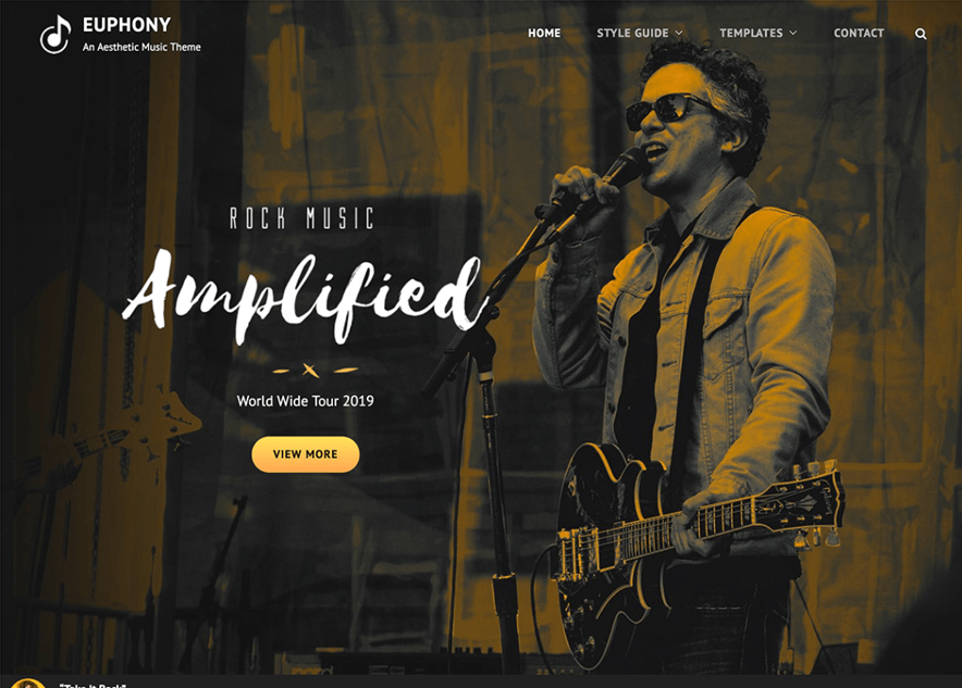 Euphony - 10+ Best Free Music WordPress Themes