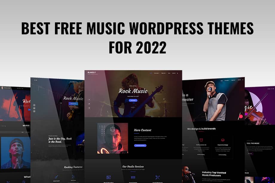 Best Free Music WordPress Themes 2022 main image