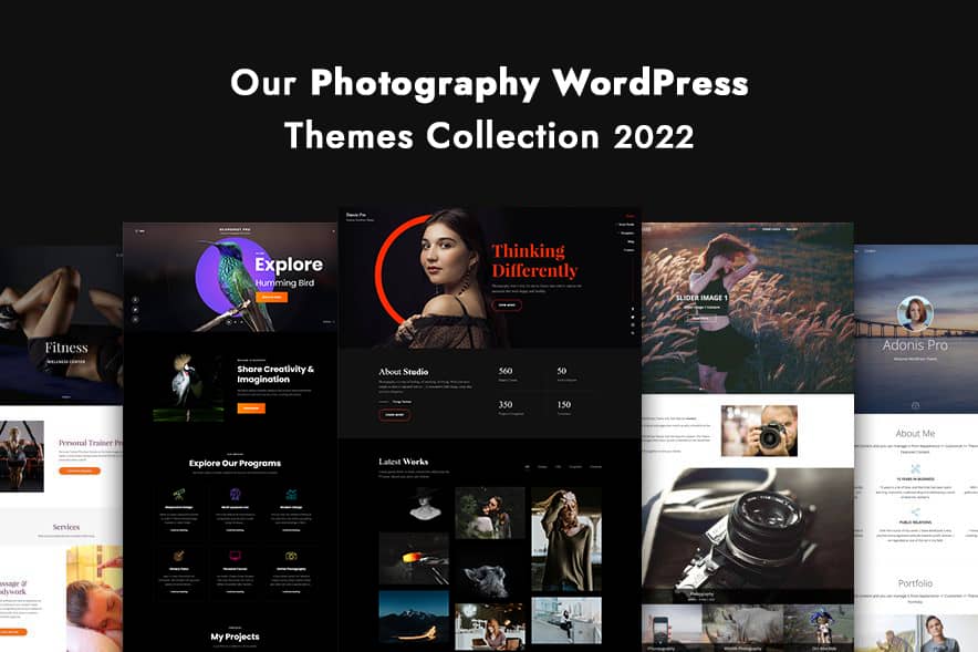 Our Top 10+ Free and Premium Photography WordPress Themes Collection 2022 featured image
