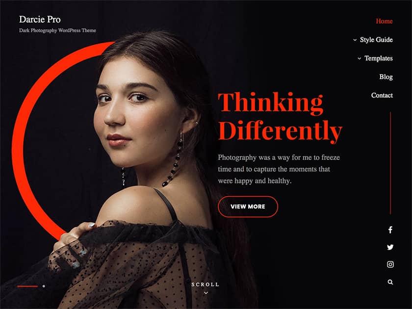 Darcie Pro Theme Our Top 10+ Free and Premium Photography WordPress Themes Collection 2022 