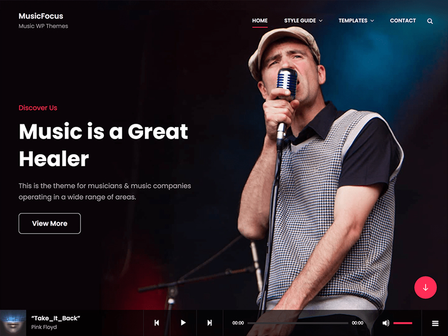 MusicFocus - Best Free Music WordPress Themes 2022