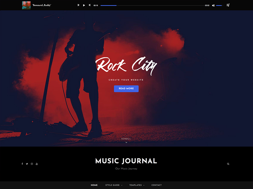 Music Journal - Best Free Music WordPress Themes 2022 