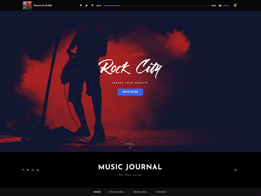 Music Journal - Best Free Music WordPress Themes 2024