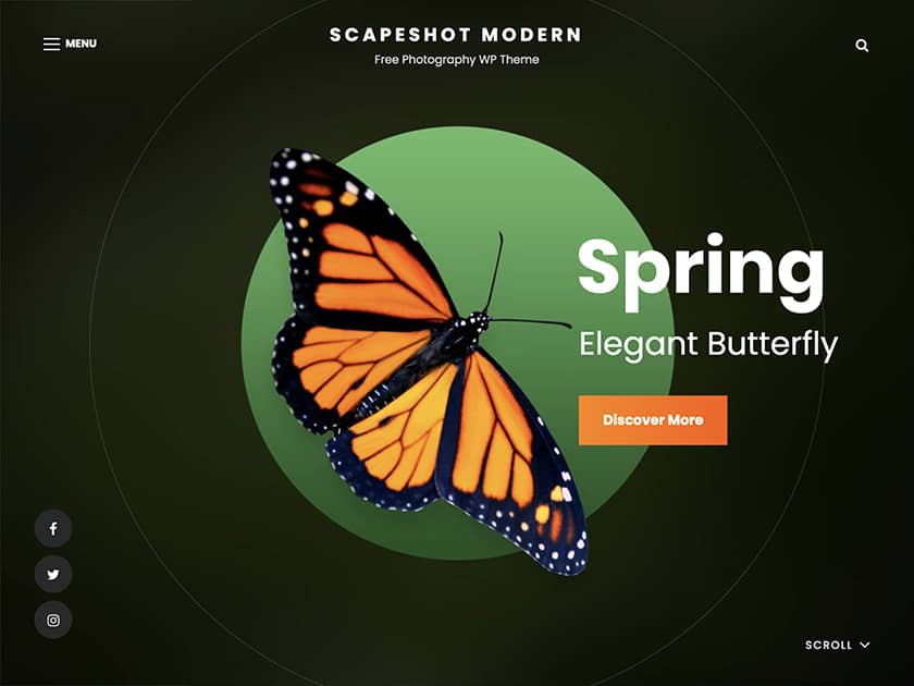 ScapeShot Modern -Our Top 10+ Free and Premium Photography WordPress Themes Collection 2022 