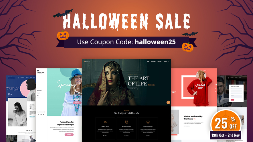 Exciting Halloween 2020 Deals and Offers by Catch Themes main image