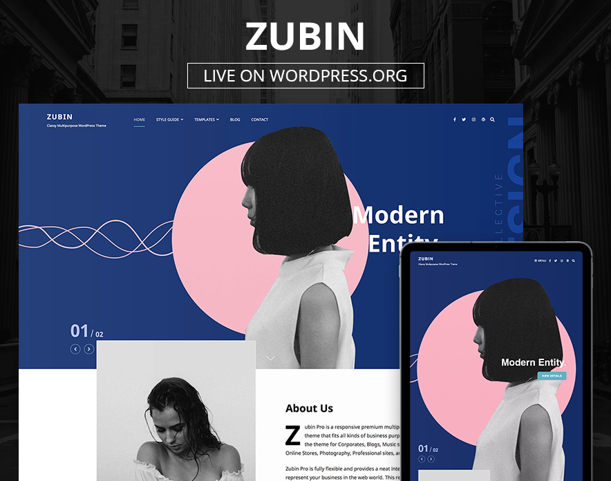 Our Zubin Theme Now Live on WordPress.org main image