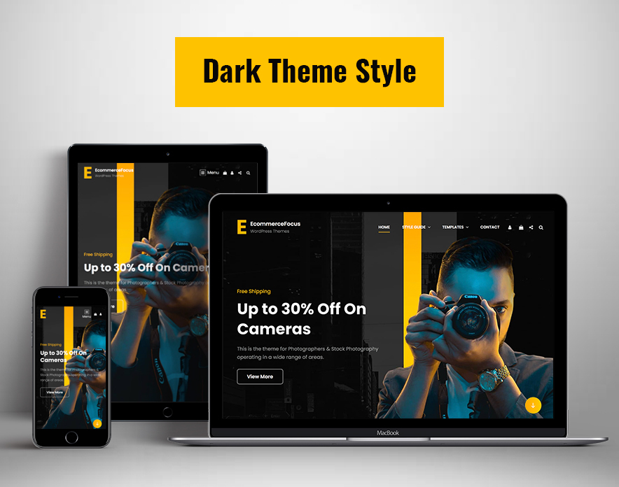 Dark Theme Style in eCommerceFocus