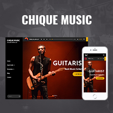 Chique Music - A dark music WordPress Theme Thumbnail