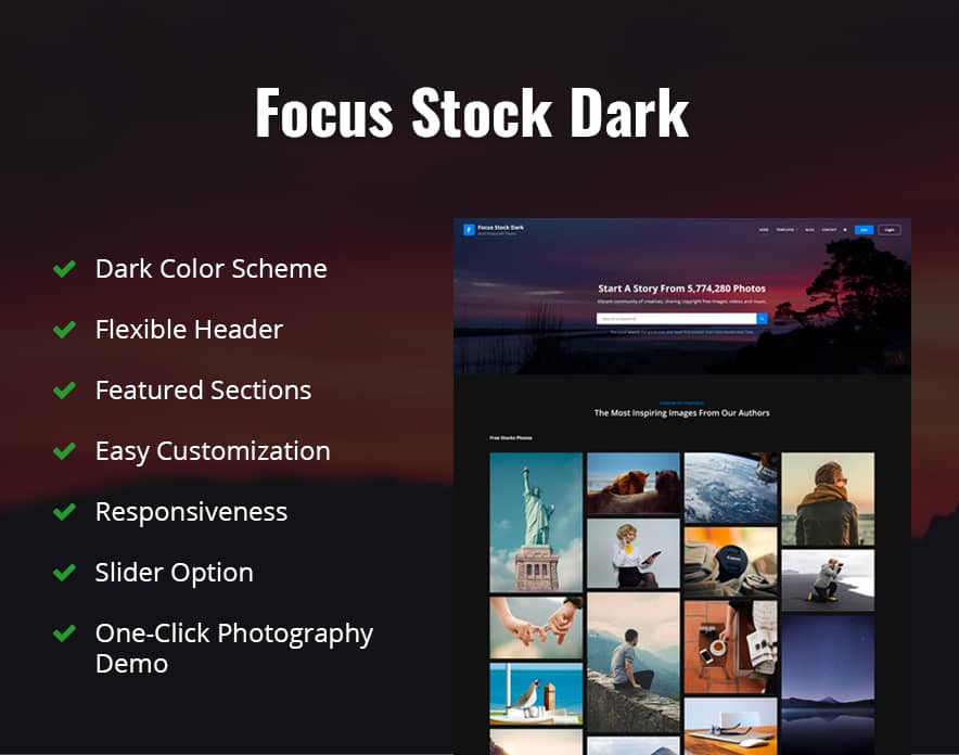 Focus Stock Dark Features image