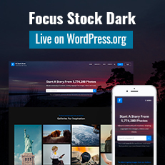 Our Focus Stock Dark Theme is Now Live on WordPress.org thumbnail image