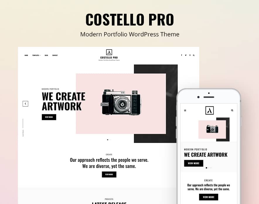 Costello Pro – A Premium Modern Portfolio WordPress Theme main image