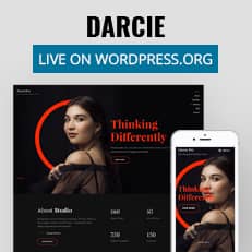 Darcie is Live on WordPress.org - Dark Photography WordPress theme thumbnail image updated
