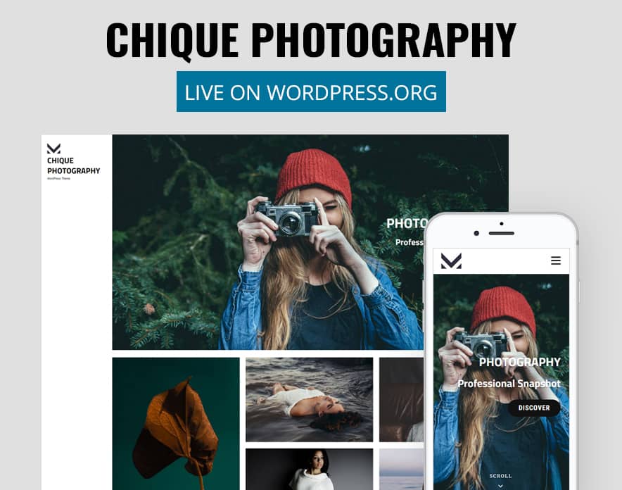 Chique Photography Live on WordPress.org main image