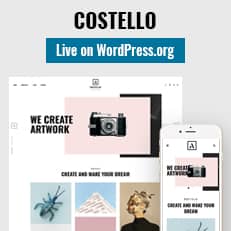 Costello Theme live on WordPress.org thumbnail image