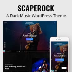 ScapeRock - Dark Music WordPress Theme thumbnail image