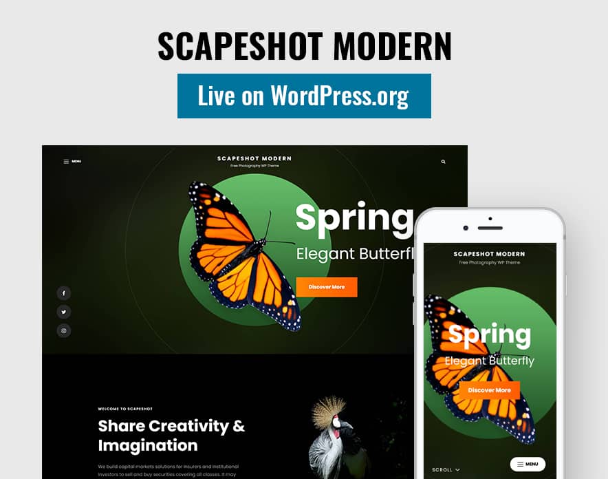 ScapeShot Modern Live on WordPress.org main image