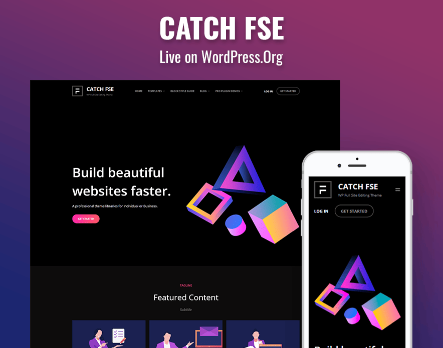 Catch FSE Theme Live on WordPress.org main image