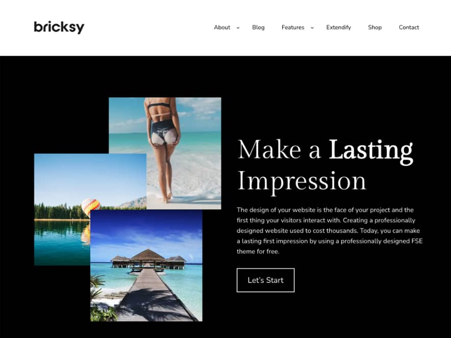 Bricksy - Best Free Full Site Editing WordPress Themes 2024