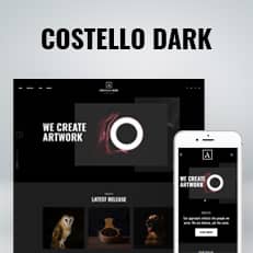 Costello Dark - Free Dark Portfolio WordPress Theme thumbnail