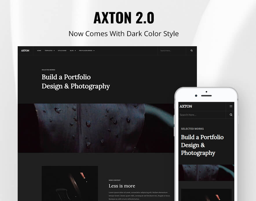 Axton 2.0 Comes With Dark Color Style Main Image