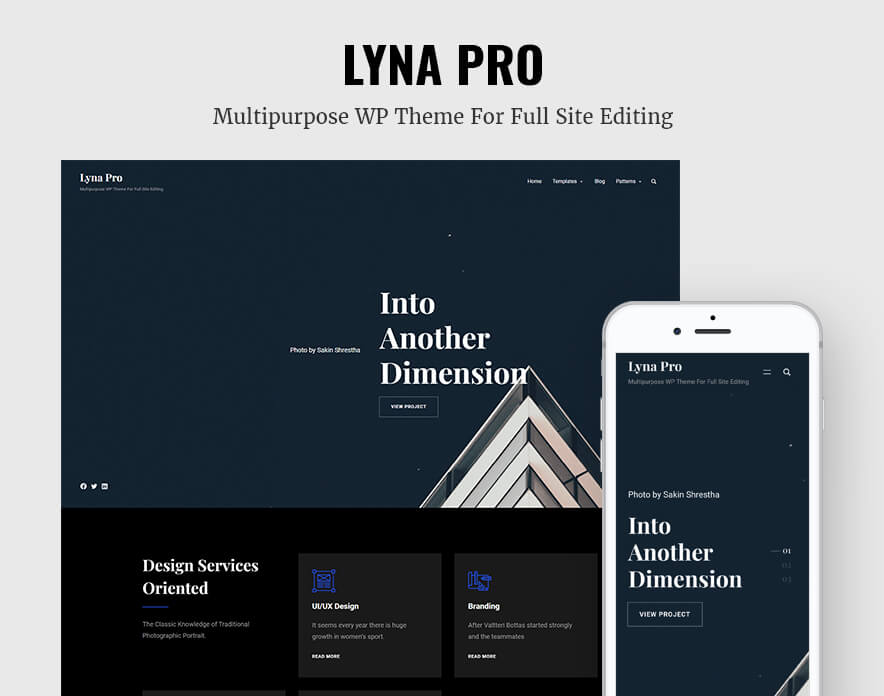 Lyna Pro Multipurpose WordPress Block Theme For Full Site Editing Main Image
