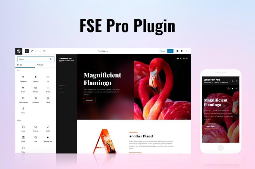 Lensation Pro FSE Pro Plugin