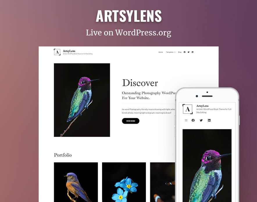 ArtsyLens Theme Now Live on WordPress.org Main Image