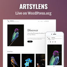 ArtsyLens Theme Now Live on WordPress.org Thumbnail