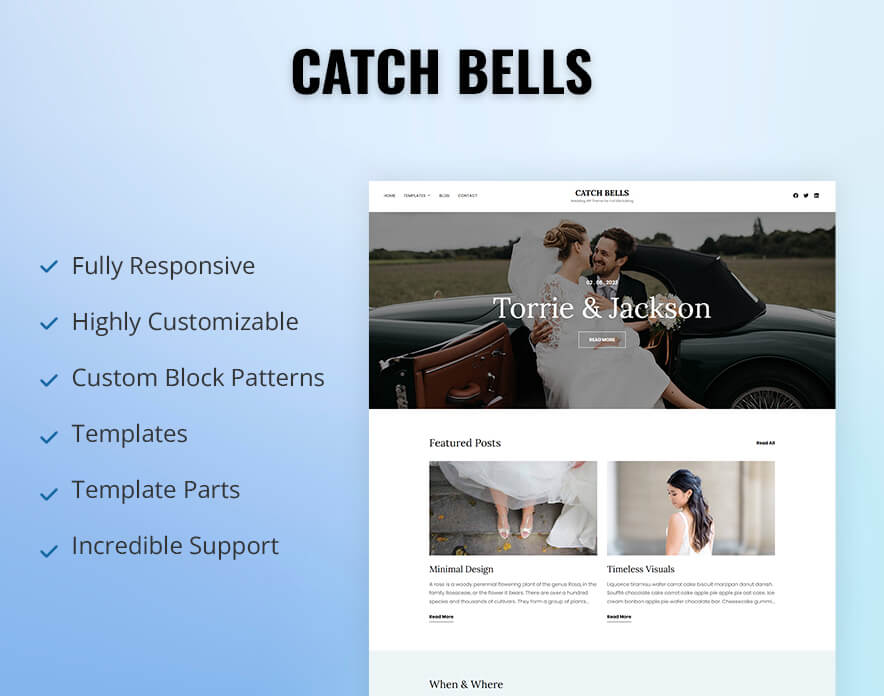 Catch Bells Theme Now Live on WordPress.org Features