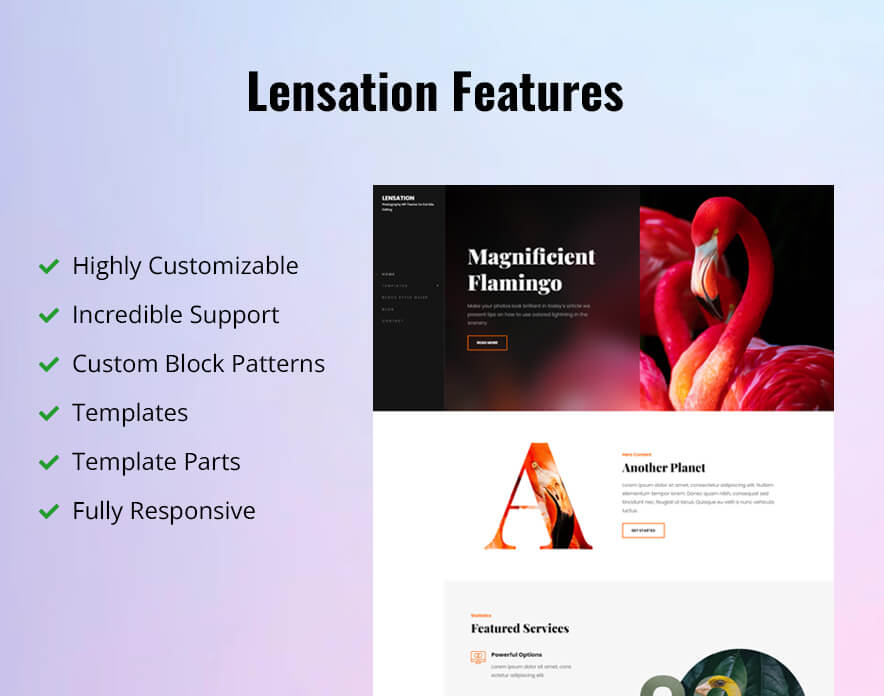 Lensation Theme Now Live on WordPress.org Features