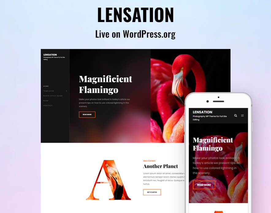 Lensation Theme Now Live on WordPress.org