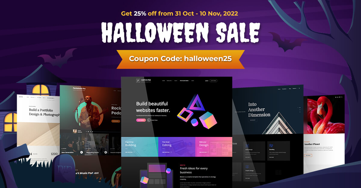 Halloween 2022 Deals and Offers by Catch Themes