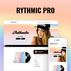 Rhythmic Pro - Music WordPress Block Theme For Full Site Editing Thumbnail Image