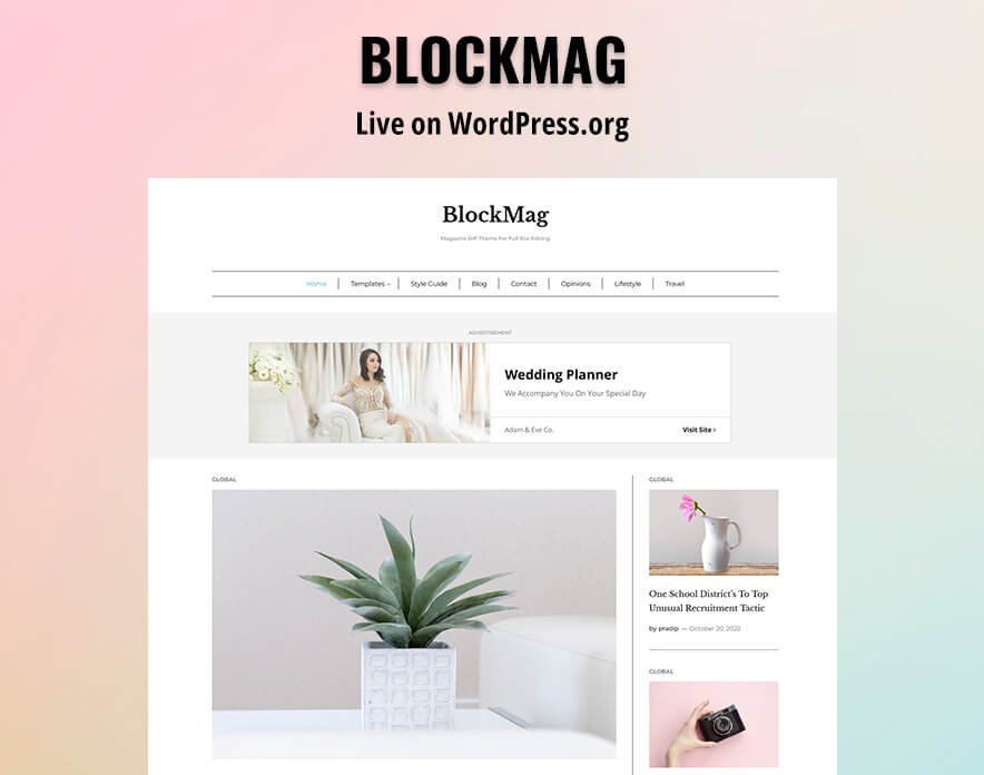BlockMag Live On WordPress.org Main