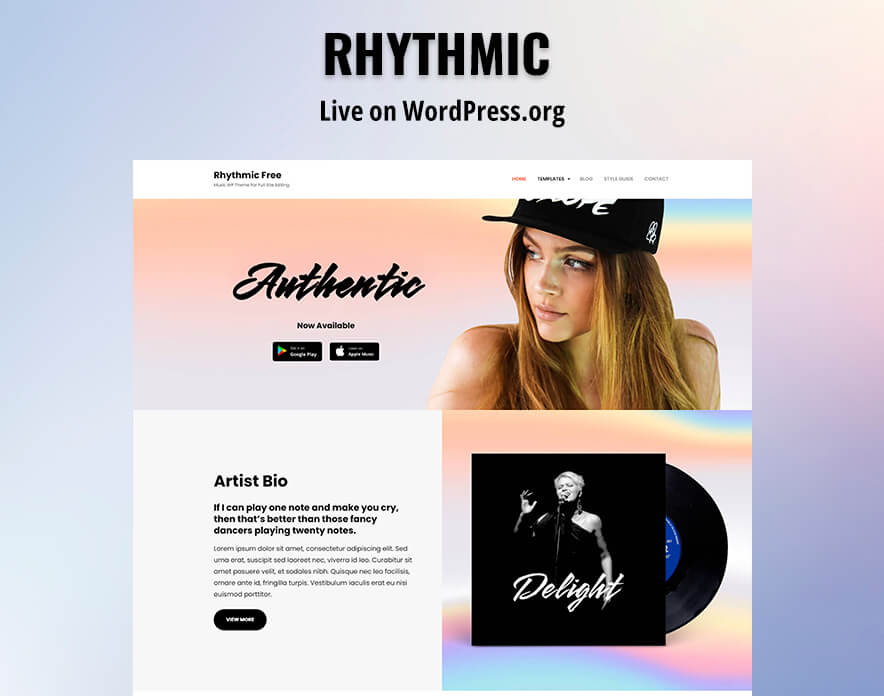 Rhythmic Live On WordPress.org Main