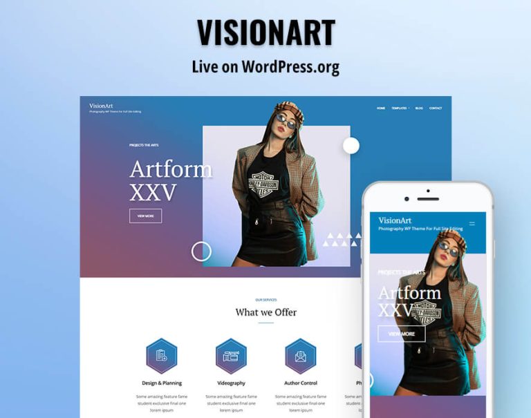 Vision Theme Design Our VisionArt Theme Now Live On WordPress.org - Catch Themes