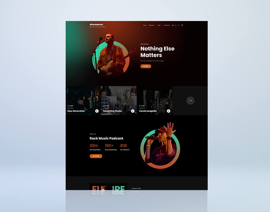 ePentatonic - Music Block Theme For WooCommerce Demo