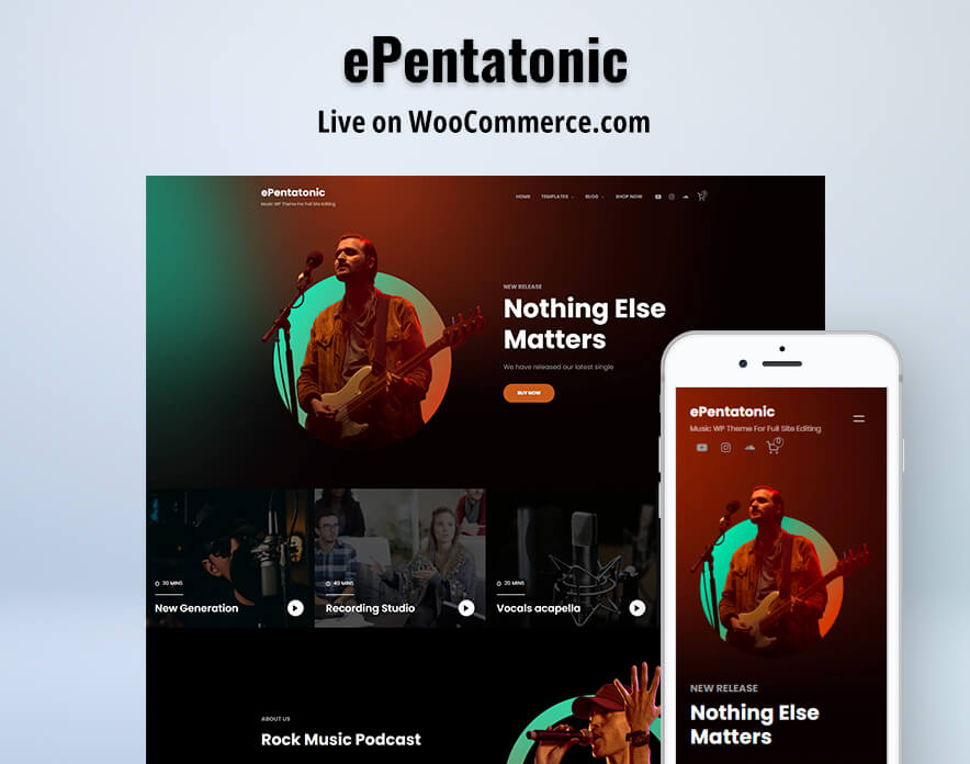 ePentatonic - Music Block Theme For WooCommerce Main