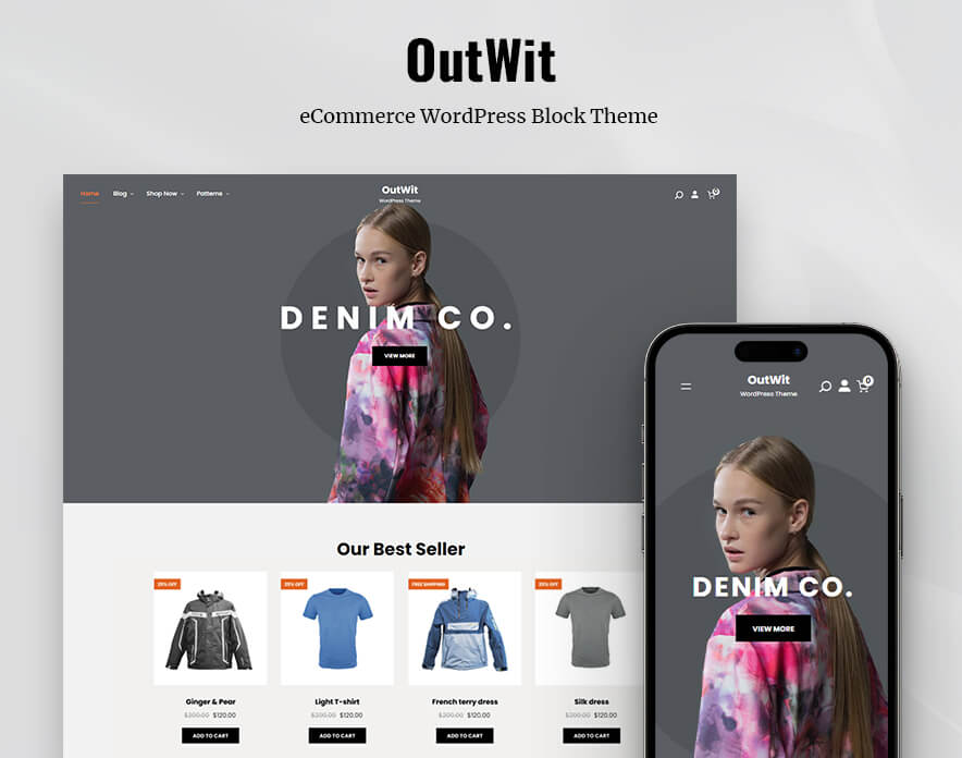 OutWit eCommerce WordPress Block Theme Main