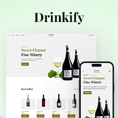 Drinkify - eCommerce WordPress Block Theme Thumbnail