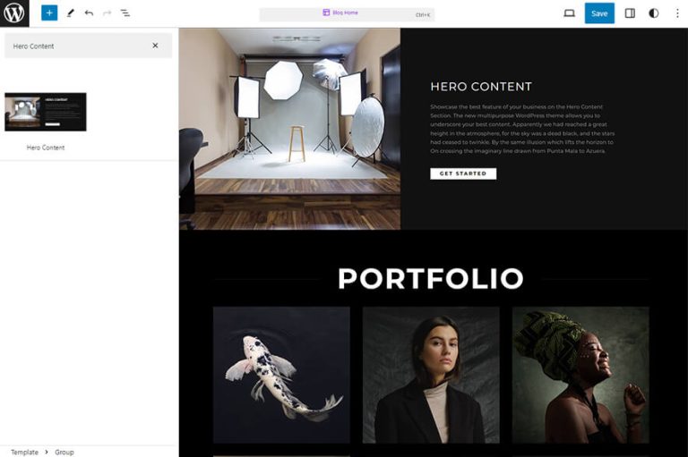 WordPress Block Theme for Photographers - Fotografie Blocks Pro