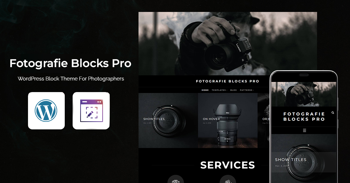 WordPress Block Theme for Photographers - Fotografie Blocks Pro