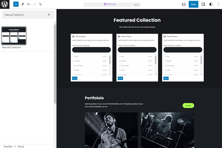 Warble - Music WordPress eCommerce Block Theme Featured Collections